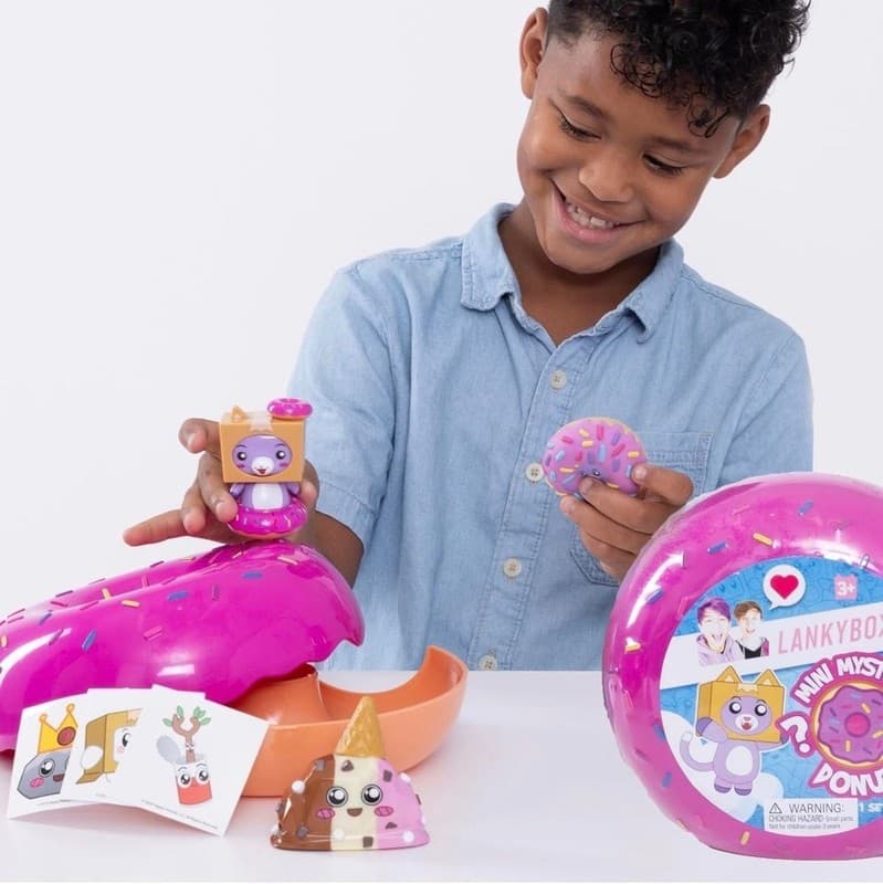 LankyBox Mini Mystery Donut Set with 6 Surprises (2 Mystery Figures, 1 Mystery S - Thumbnail 2