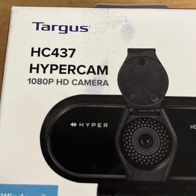 Targus HyperCam 1080p HD Webcam HC437 AVC041 with Privacy Cover - Thumbnail 2