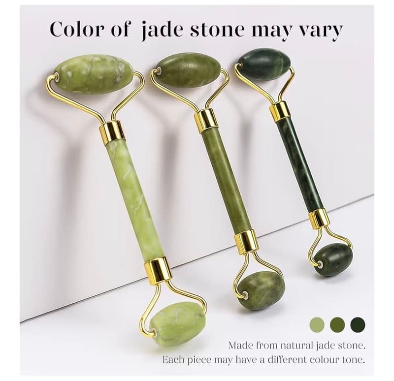 BAIMEI IcyMe Jade Roller and Gua Sha Face Roller Skin Care Tools Set - Thumbnail 7