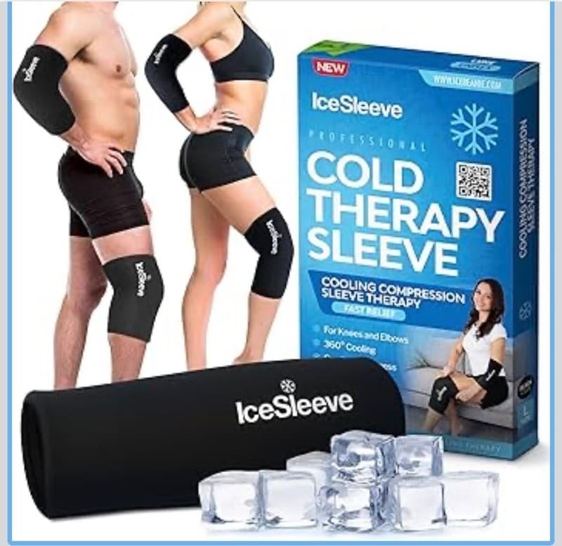 IceSleeve Cooling Compression Cold Therapy Sleeve for Elbow and Knee