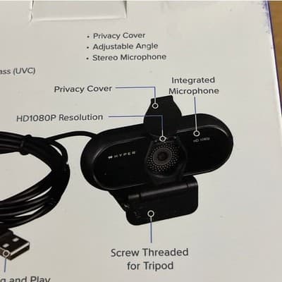 Targus HyperCam 1080p HD Webcam HC437 AVC041 with Privacy Cover - Thumbnail 8