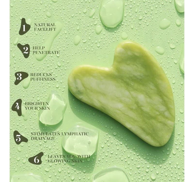 BAIMEI IcyMe Jade Roller and Gua Sha Face Roller Skin Care Tools Set - Thumbnail 5