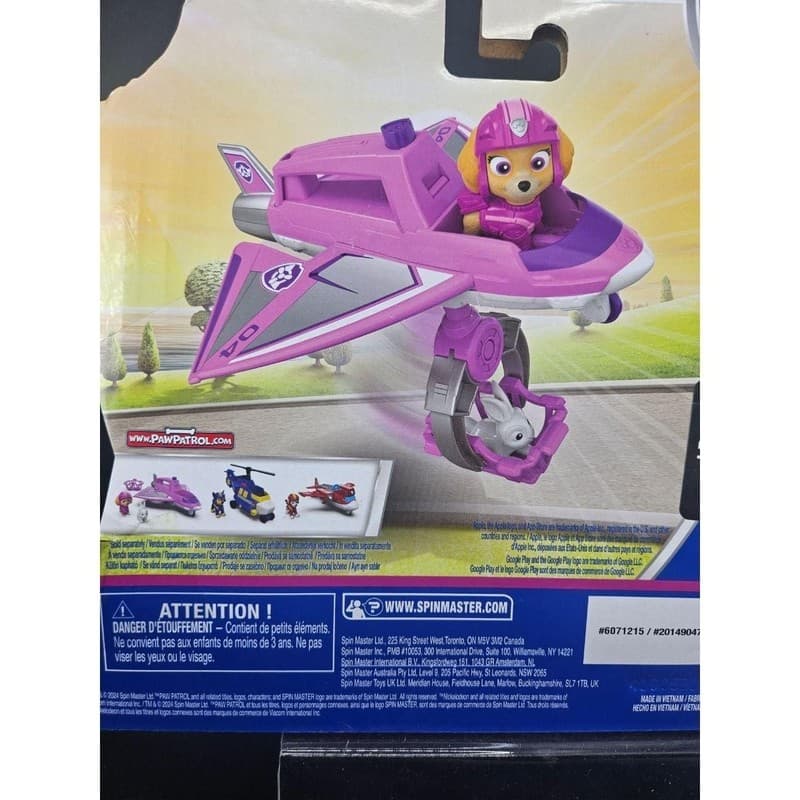 Paw Patrol Air Rescue Skye Hero Claw Jet Toy Figure Set - Thumbnail 6