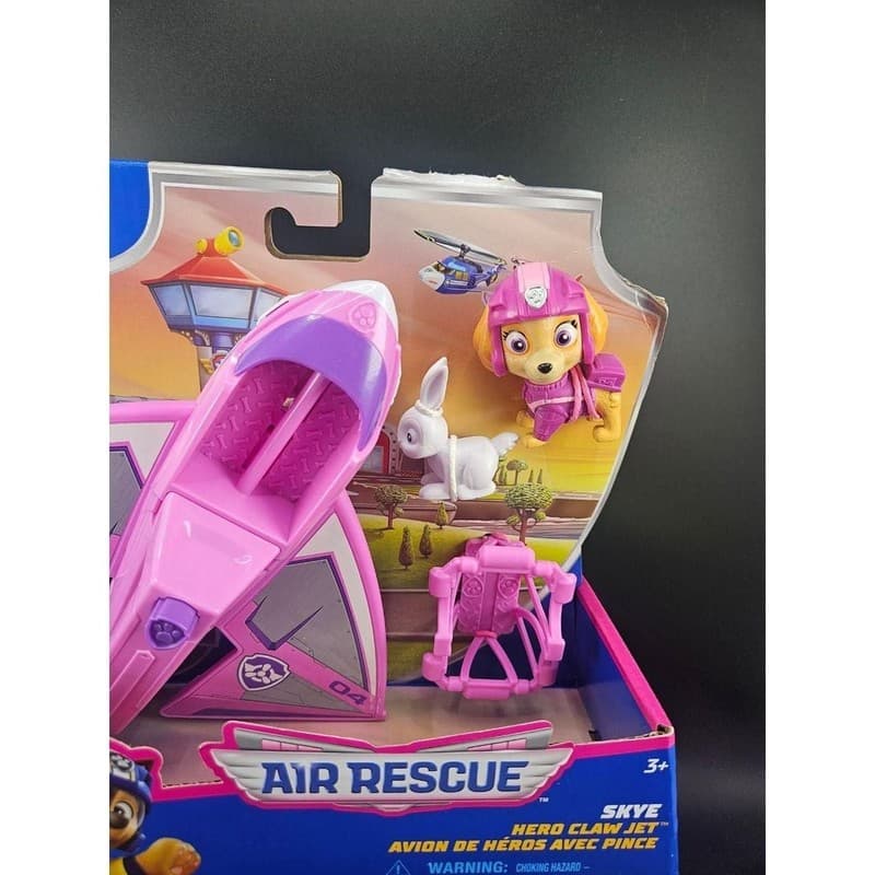 Paw Patrol Air Rescue Skye Hero Claw Jet Toy Figure Set - Thumbnail 3