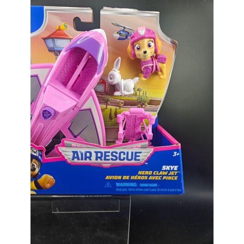 Paw Patrol Air Rescue Skye Hero Claw Jet Toy Figure Set - Thumbnail 4