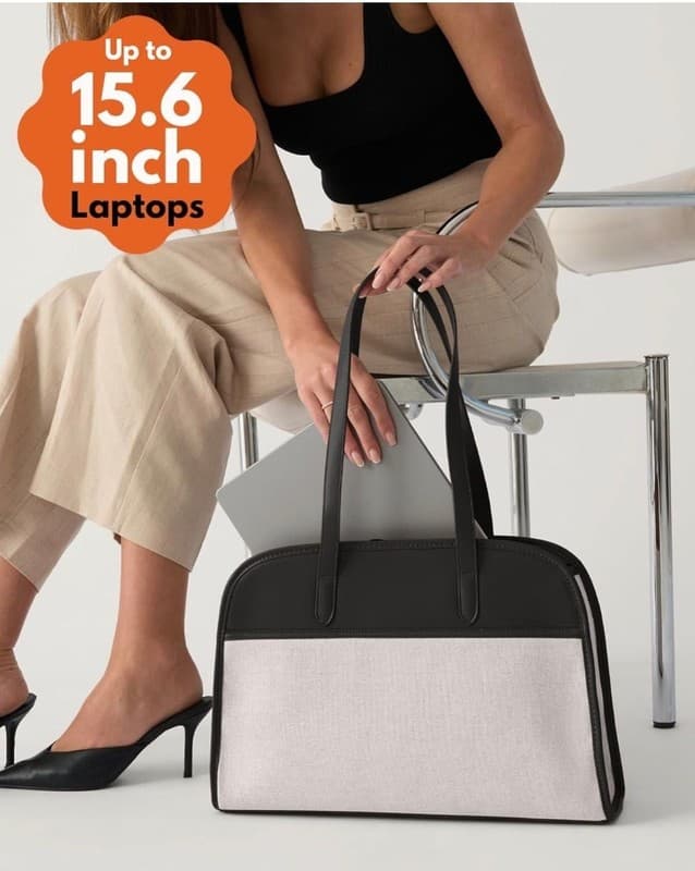 Peech Canvas Tote Black, Black : : Electronics - Thumbnail 5