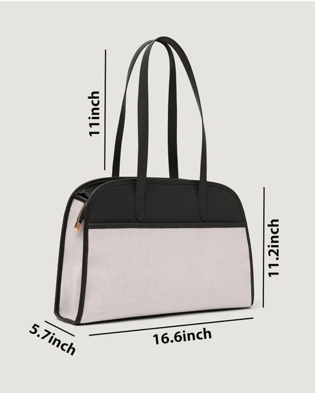 Peech Canvas Tote Black, Black : : Electronics - Thumbnail 6