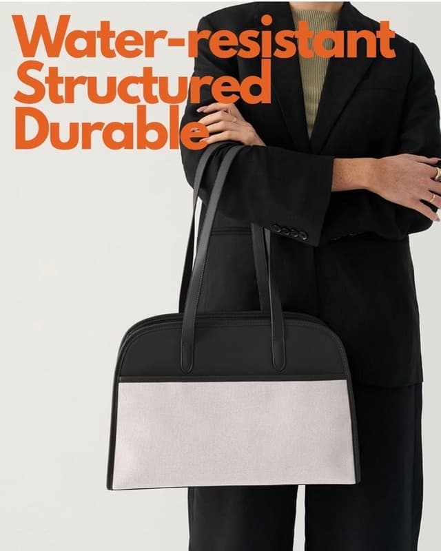 Peech Canvas Tote Black, Black : : Electronics - Thumbnail 3