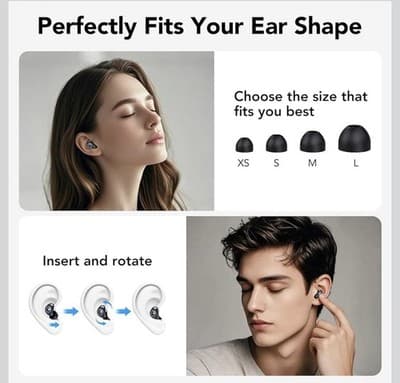 Ear Plugs for Sleeping Noise Cancelling, Reusable Silicone Earplugs for Sleeping - Thumbnail 6
