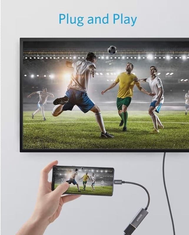 Anker USB-C to HDMI Adapter, Braided Nylon Cable - Thumbnail 2