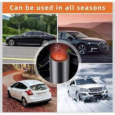 12V Car Heater Fan Windscreen Demister Portable Plug-in MJ509B - Thumbnail 6