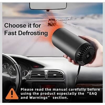 12V Car Heater Fan Windscreen Demister Portable Plug-in MJ509B - Thumbnail 7