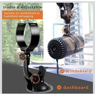 12V Car Heater Fan Windscreen Demister Portable Plug-in MJ509B - Thumbnail 8