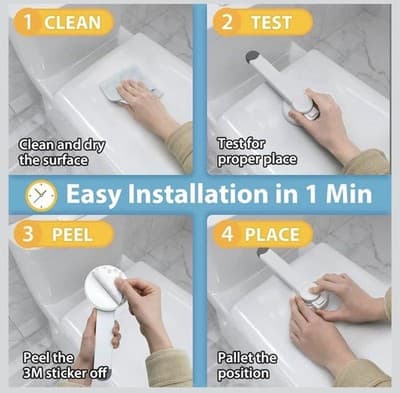 4our Kiddies Baby Toilet Lock 2 Pack for Child Safety, Baby Proof Toilet Seat - Thumbnail 7
