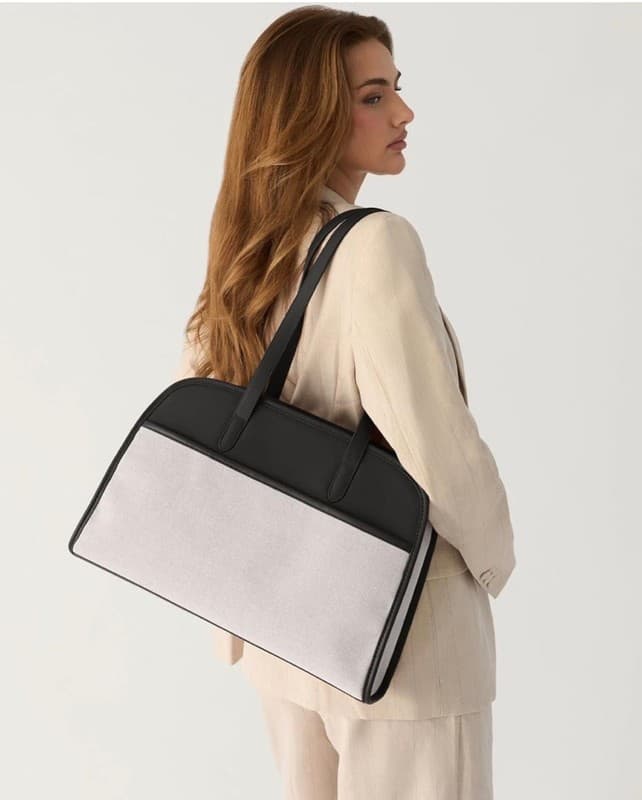 Peech Canvas Tote Black, Black : : Electronics - Thumbnail 2