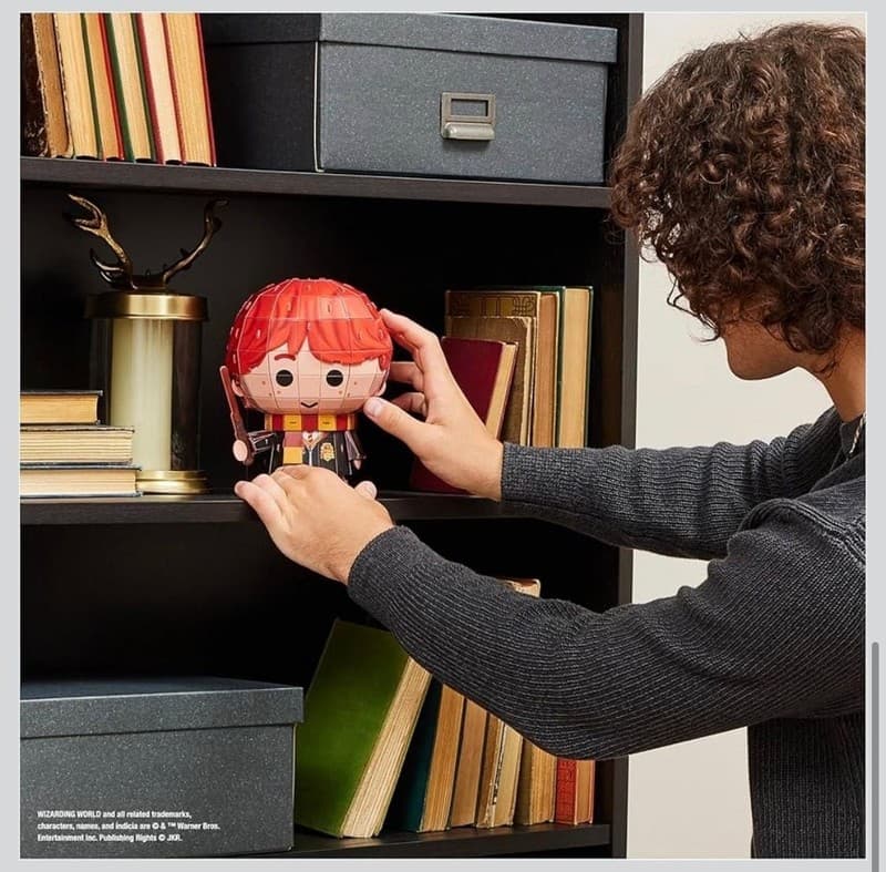 4D Build Harry Potter Ron Weasley Chibi 3D Puzzle Model Kit, 87 Pieces - Thumbnail 7