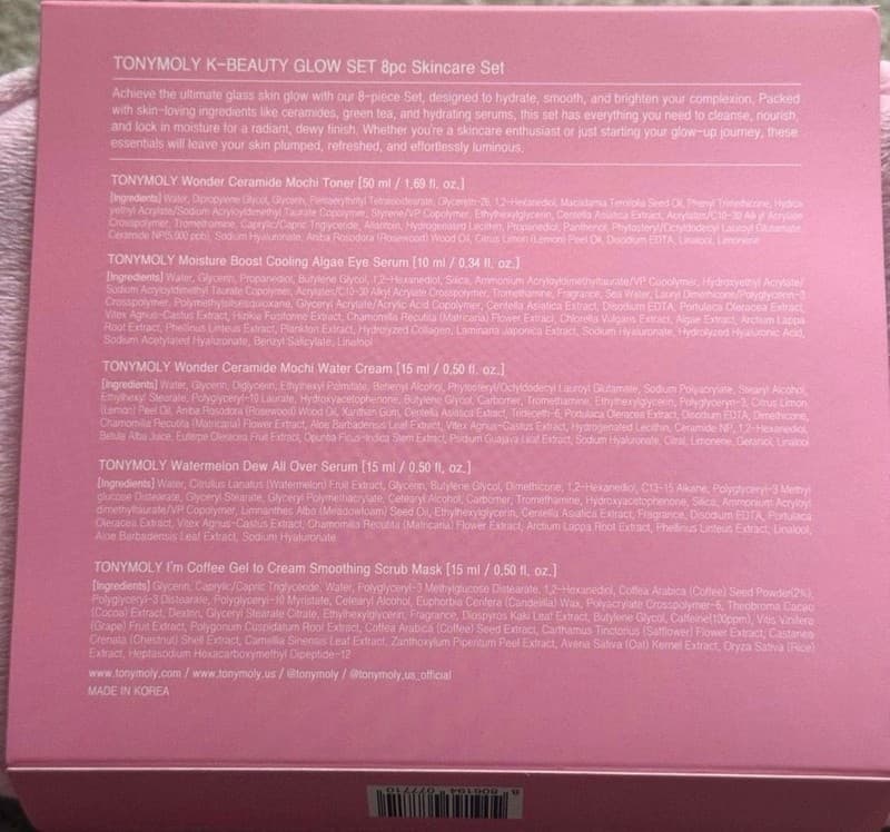 TONYMOLY K-Beauty Glow Set 8pc Skincare Essentials - Thumbnail 2