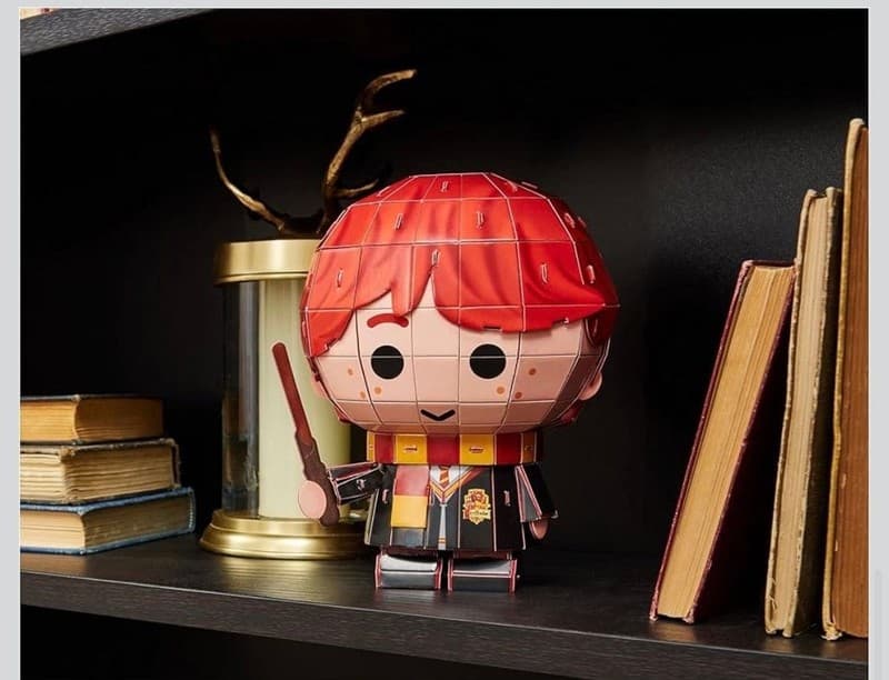 4D Build Harry Potter Ron Weasley Chibi 3D Puzzle Model Kit, 87 Pieces - Thumbnail 6