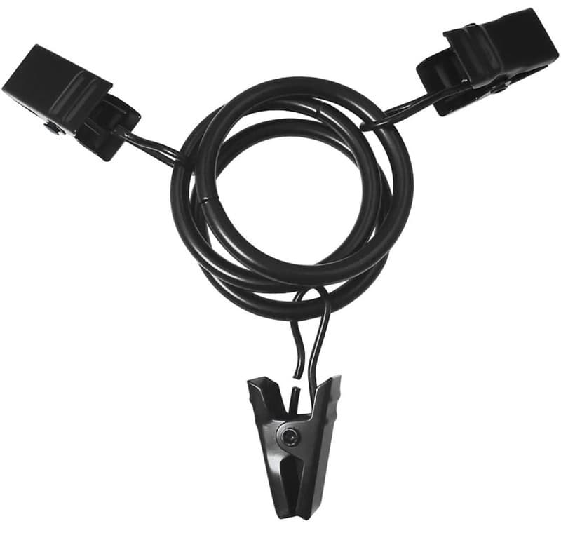 LLPJS 100 Pack Black Curtain Rings with Clips, 1 Inch Interior Diameter - Thumbnail 8