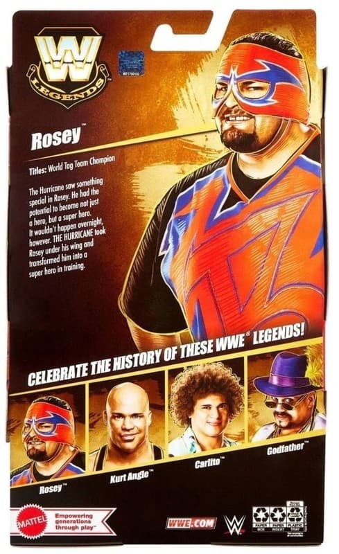Mattel WWE Legends Elite Collection Series 26 Rosey Action Figure - Thumbnail 3