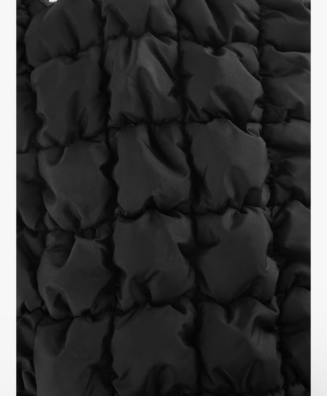 CONTAIL Black Puffy Quilted Backpack Lightweight Cloud Bag - Thumbnail 6