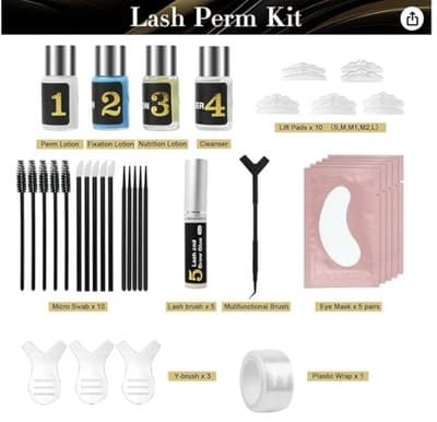 Lash Lift Kit, Eyelash Perm Kit, Long-Lasting Curling & Lifting, Gentle Formula - Thumbnail 3