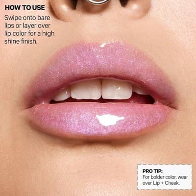 Milk Makeup Odyssey Hydrating Lip Oil Gloss in Werk Trip - Dusty Rose - Thumbnail 6