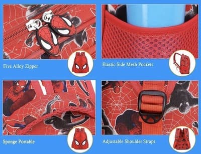 3D Spider Cartoon Large Capacity Schoolbag + Pencil Case Waterproof for Boys ... - Thumbnail 5