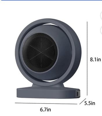 Electric Heater Fast Heating Stove Heater Portable Hot Air Blower Bathroom Room - Thumbnail 3