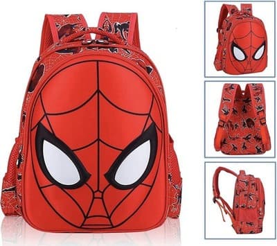 3D Spider Cartoon Large Capacity Schoolbag + Pencil Case Waterproof for Boys ... - Thumbnail 3