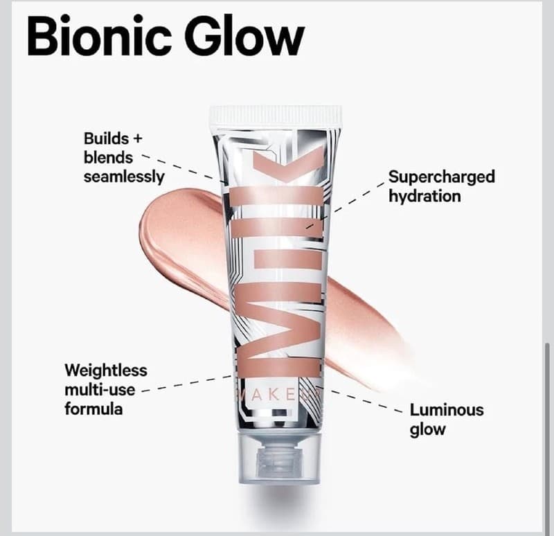 Milk Makeup Bionic Glow Illuminating Liquid Highlighter in Virtual (Luminous Pea - Thumbnail 4