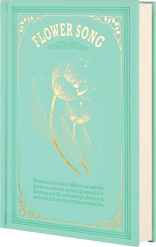 MGGAO Flower Song Mint Green A5 Hardcover Journal - 216 College Ruled Pages