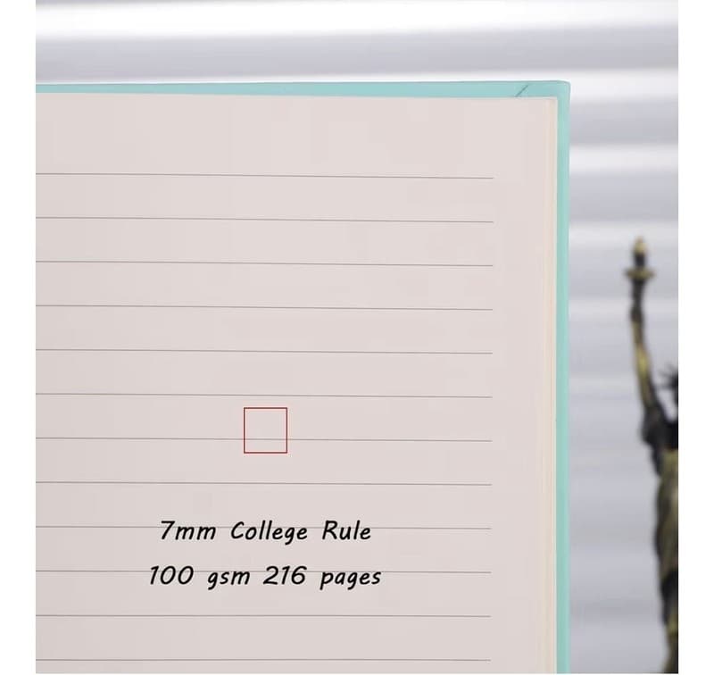 MGGAO Flower Song Mint Green A5 Hardcover Journal - 216 College Ruled Pages - Thumbnail 4