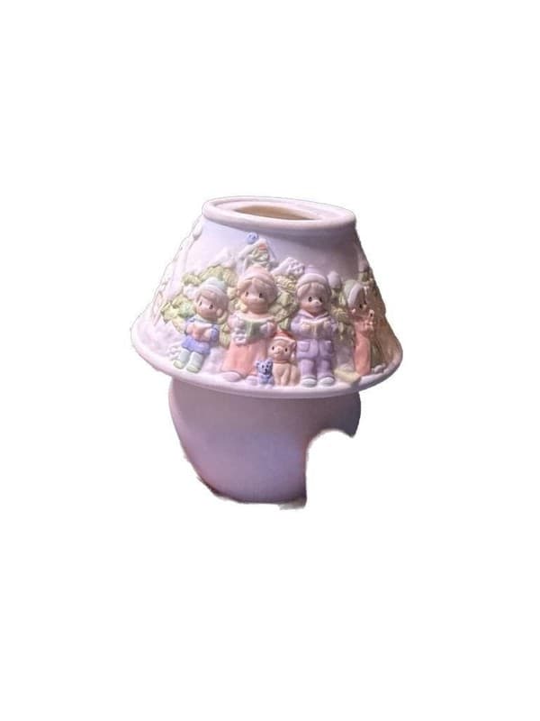 Vintage 1999 Precious Moments Enesco Winter Carolers & Sleigh Bisque Porcelain V