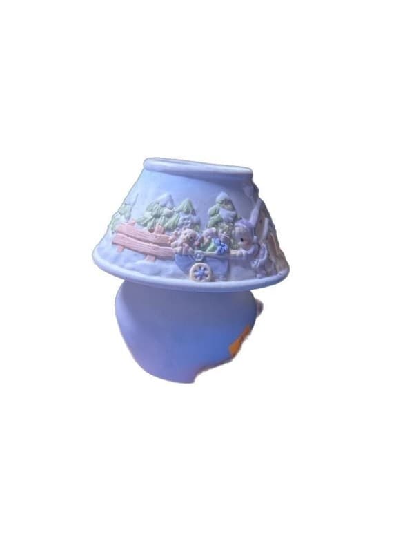 Vintage 1999 Precious Moments Enesco Winter Carolers & Sleigh Bisque Porcelain V - Thumbnail 3