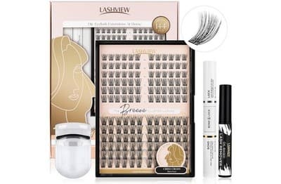 LASHVIEW DIY Lash Extension Kit (144 Cluster Set)