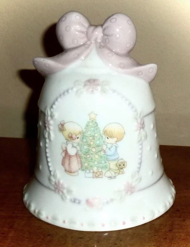 Vintage 1997 Precious Moments Enesco Songs Of Joy Porcelain Christmas Bell