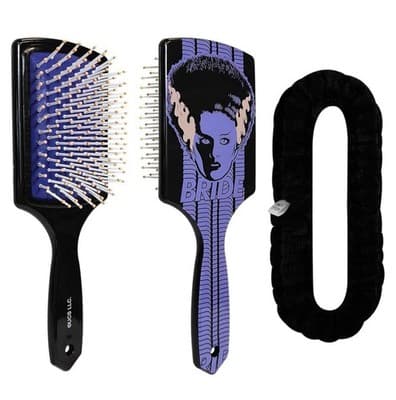Luv Her Kids Hair Brush & Spa Headband Set – Universal Monsters “Bride” De