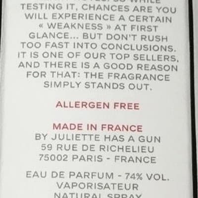 Juliette Has A Gun Not A Perfume Eau de Parfum 5ml Travel Size Spray - Thumbnail 3