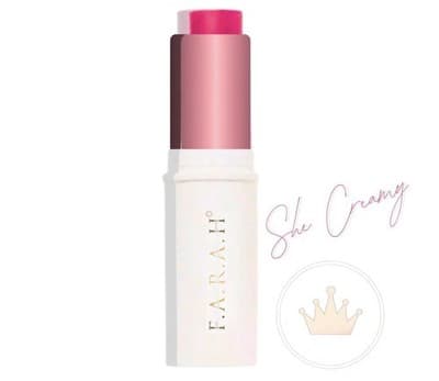 F.A.R.A.H Creamy Malai Blush Stick In SHE CREAMY (Rose Petal Pink) 0.25 oz NIB - Thumbnail 6