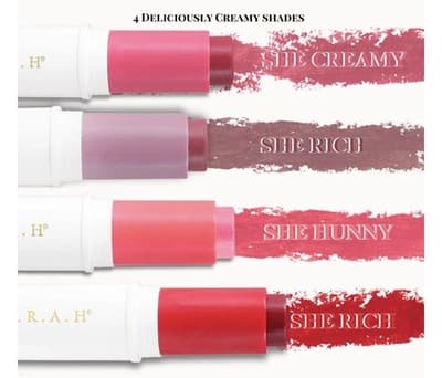 F.A.R.A.H Creamy Malai Blush Stick In SHE CREAMY (Rose Petal Pink) 0.25 oz NIB - Thumbnail 4