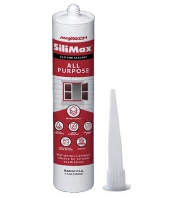 All-Purpose 100% Silicone Caulk – Waterproof Clear Sealant (9.5 oz) - Thumbnail 8