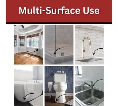 All-Purpose 100% Silicone Caulk – Waterproof Clear Sealant (9.5 oz) - Thumbnail 2