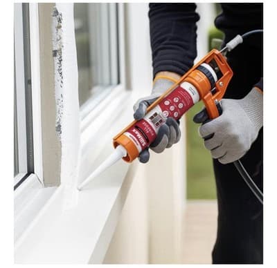 All-Purpose 100% Silicone Caulk – Waterproof Clear Sealant (9.5 oz) - Thumbnail 5