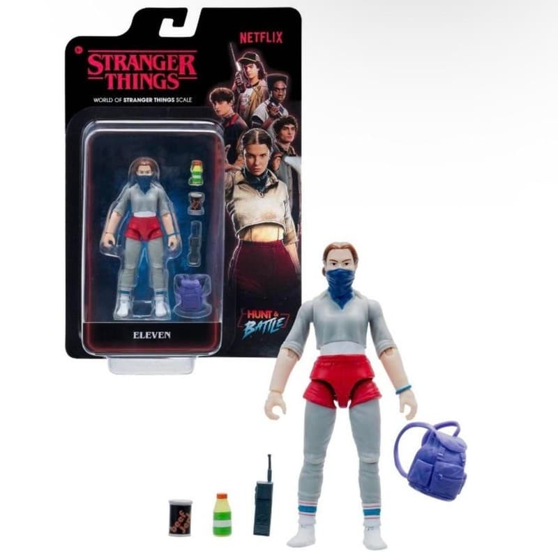 Jazwares Stranger Things World of Stranger Things Scale Hunt & Battle Eleven 3-i