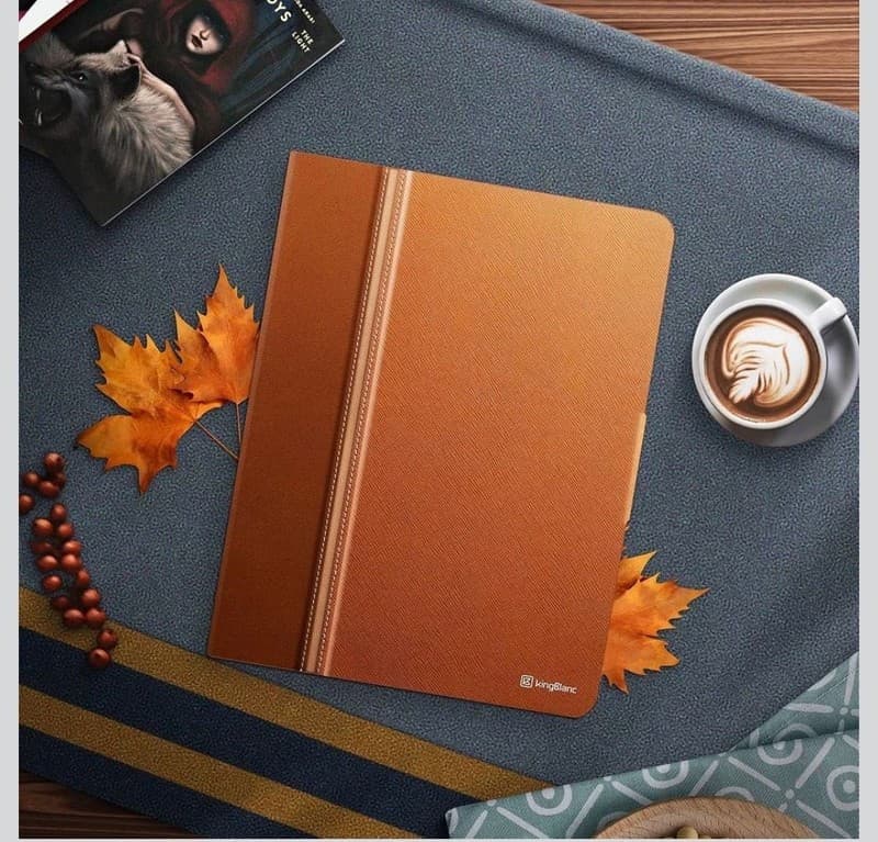 KingBlanc PU Leather Smart Folio Case for iPad Mini 7 (2024) & Mini 6 (2021) wit - Thumbnail 3