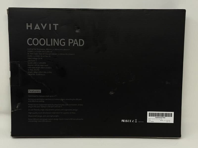 Havit HV-F2056 Laptop Cooling Pad for Laptops up to 17 Inch - Thumbnail 2