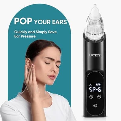 LOTETY Ear Pressure Relief Device, Eustachian Tube Unclogger with 6 Speeds - Thumbnail 2