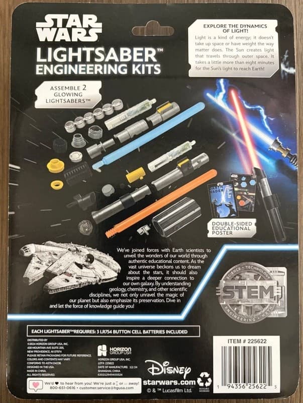 Star Wars Lightsaber Engineering Kits - Build 2 Glowing Lightsabers (Darth Vader - Thumbnail 2