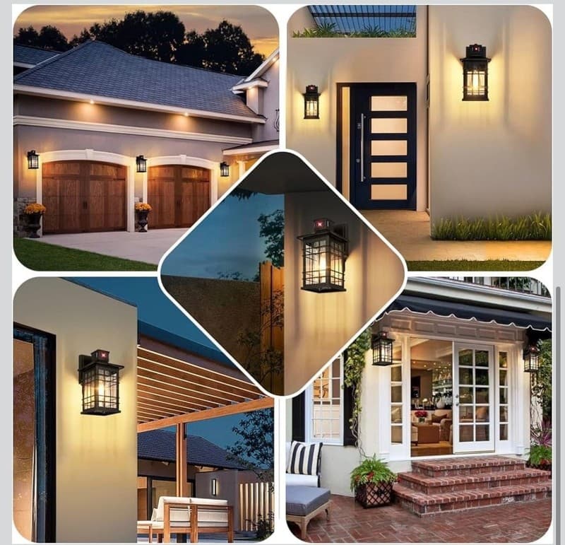 Motion Sensor Outdoor Wall Light, Dusk to Dawn Oil-Rubbed Bronze Exterior Wall L - Thumbnail 7